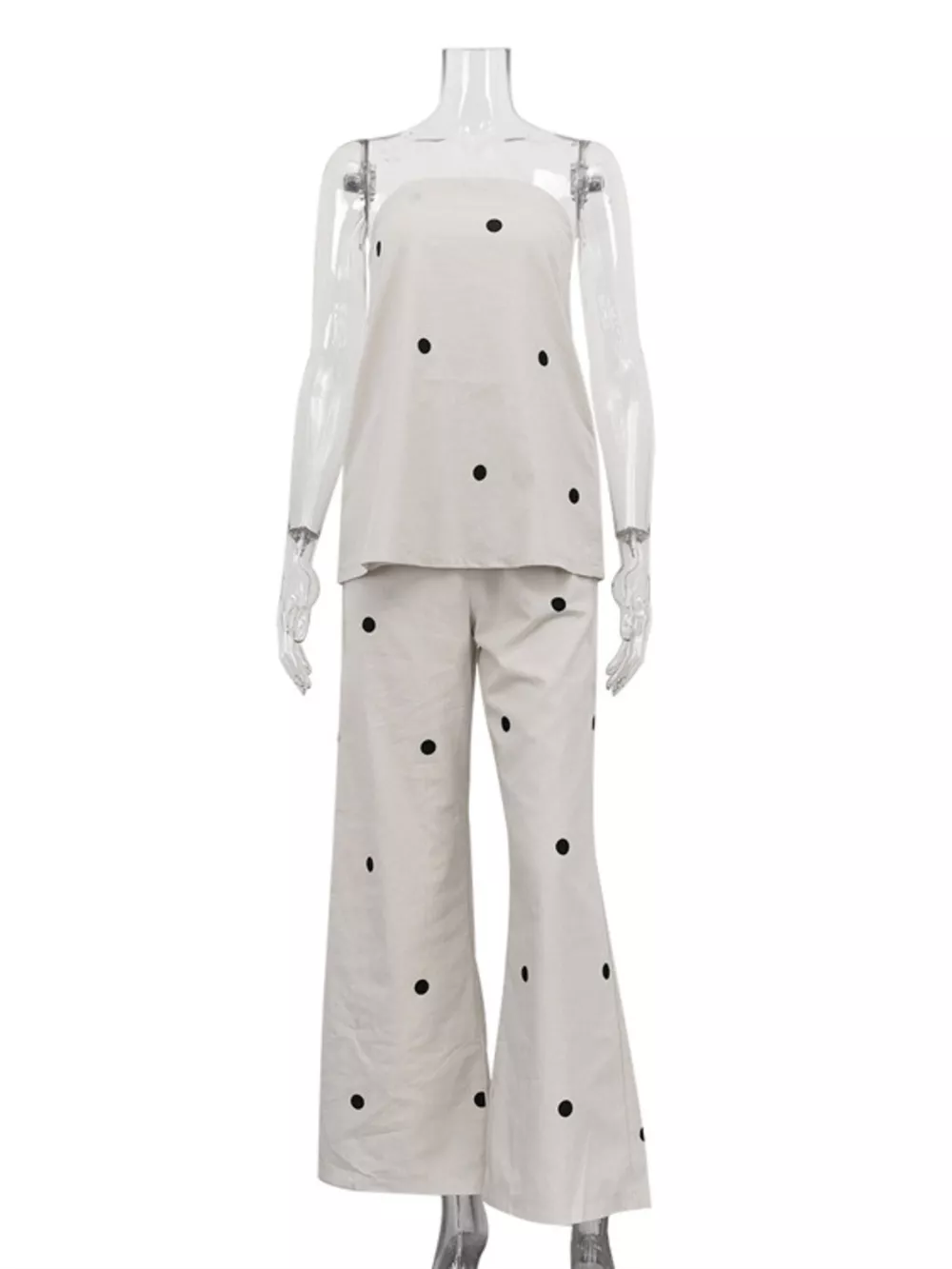 Polka Dot Tube Top and Pants Set, image 5