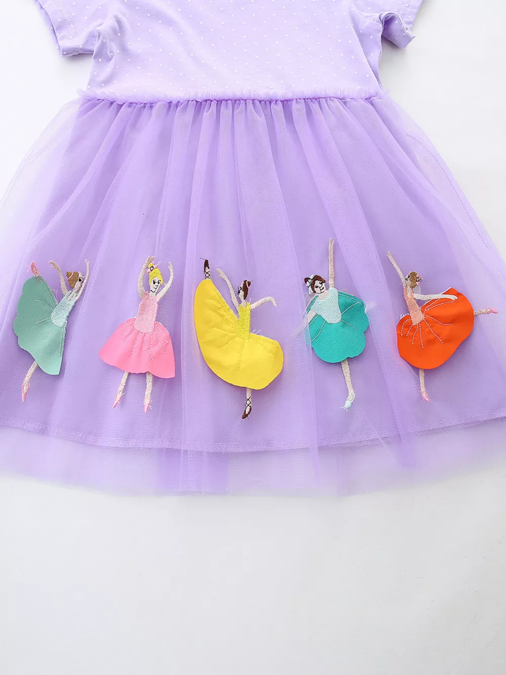 Children's Ballet Dancer Embroidered Tulle Dress, image 3