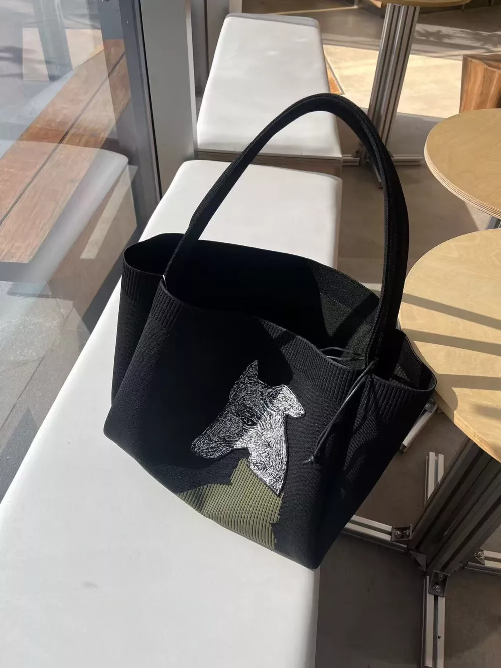 Dog Knit Shoulder Bag, image 4