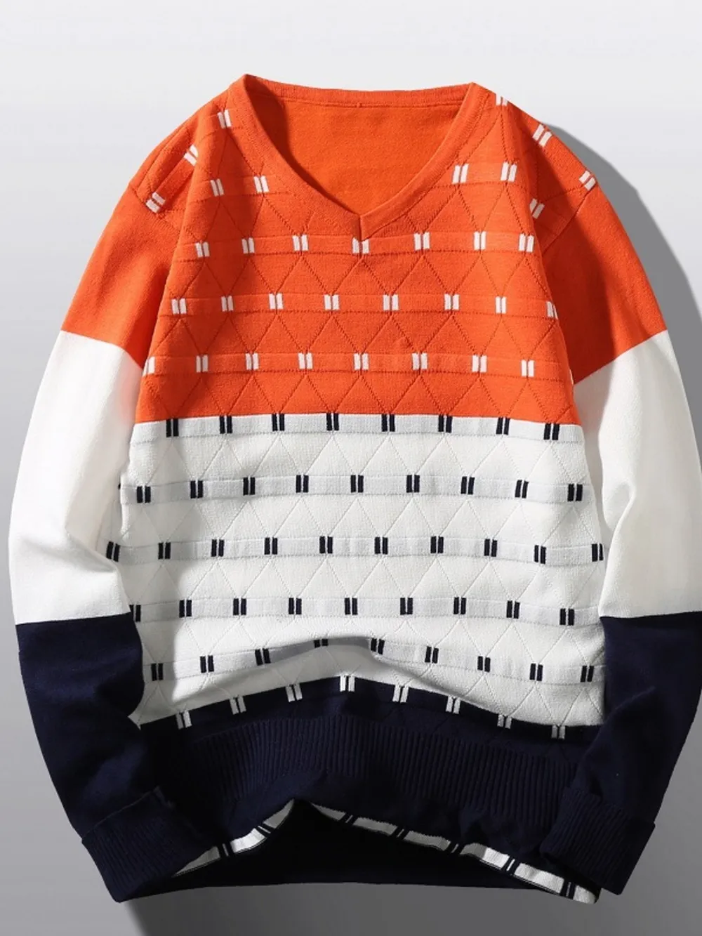 Men's V-Neck Long Sleeve Sweater, image 7