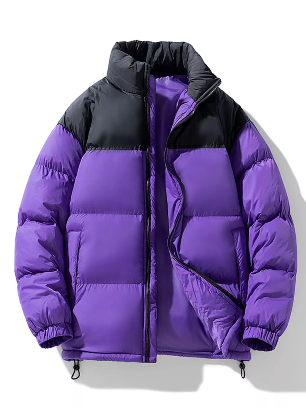Men's Full Size Padded Zip Up Puffer Jacket Plus Size, image 4