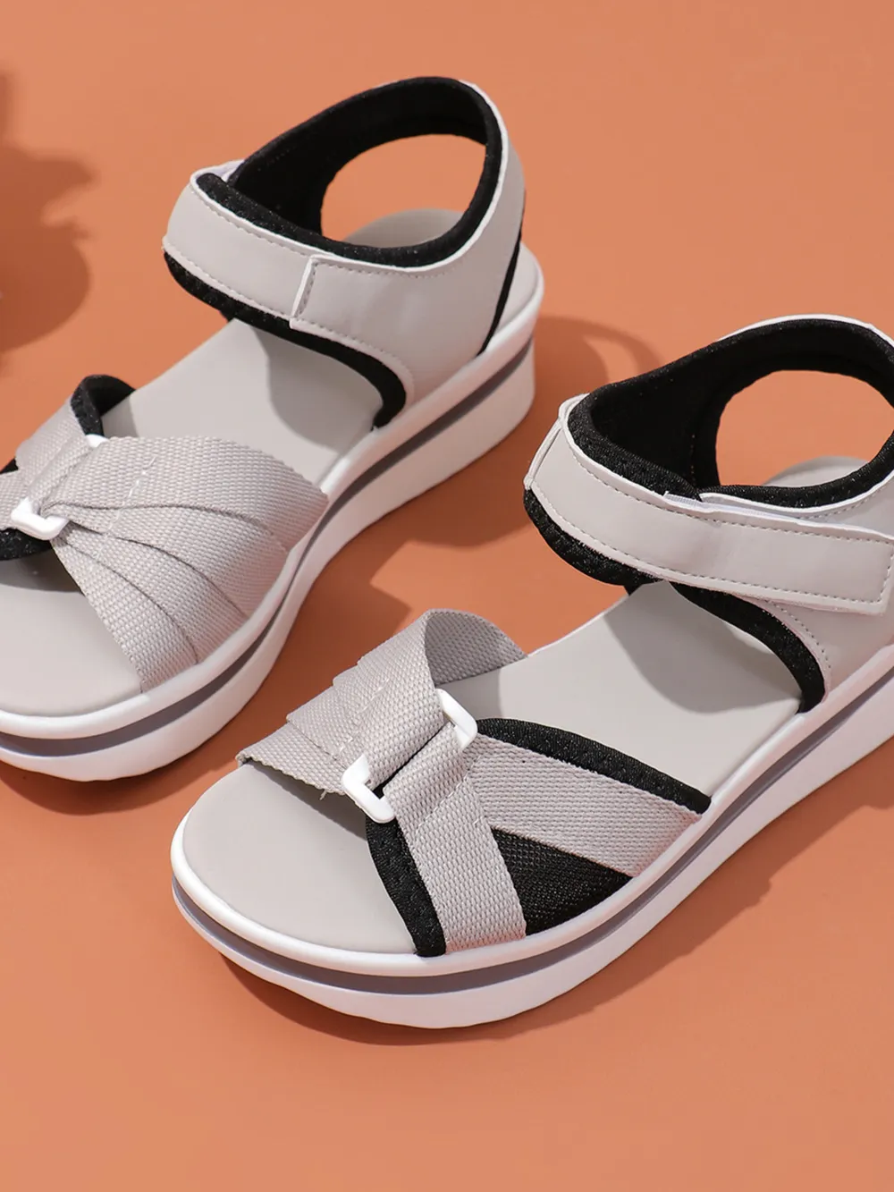 Platform Wedge Sandals with Ankle Strap, image 7