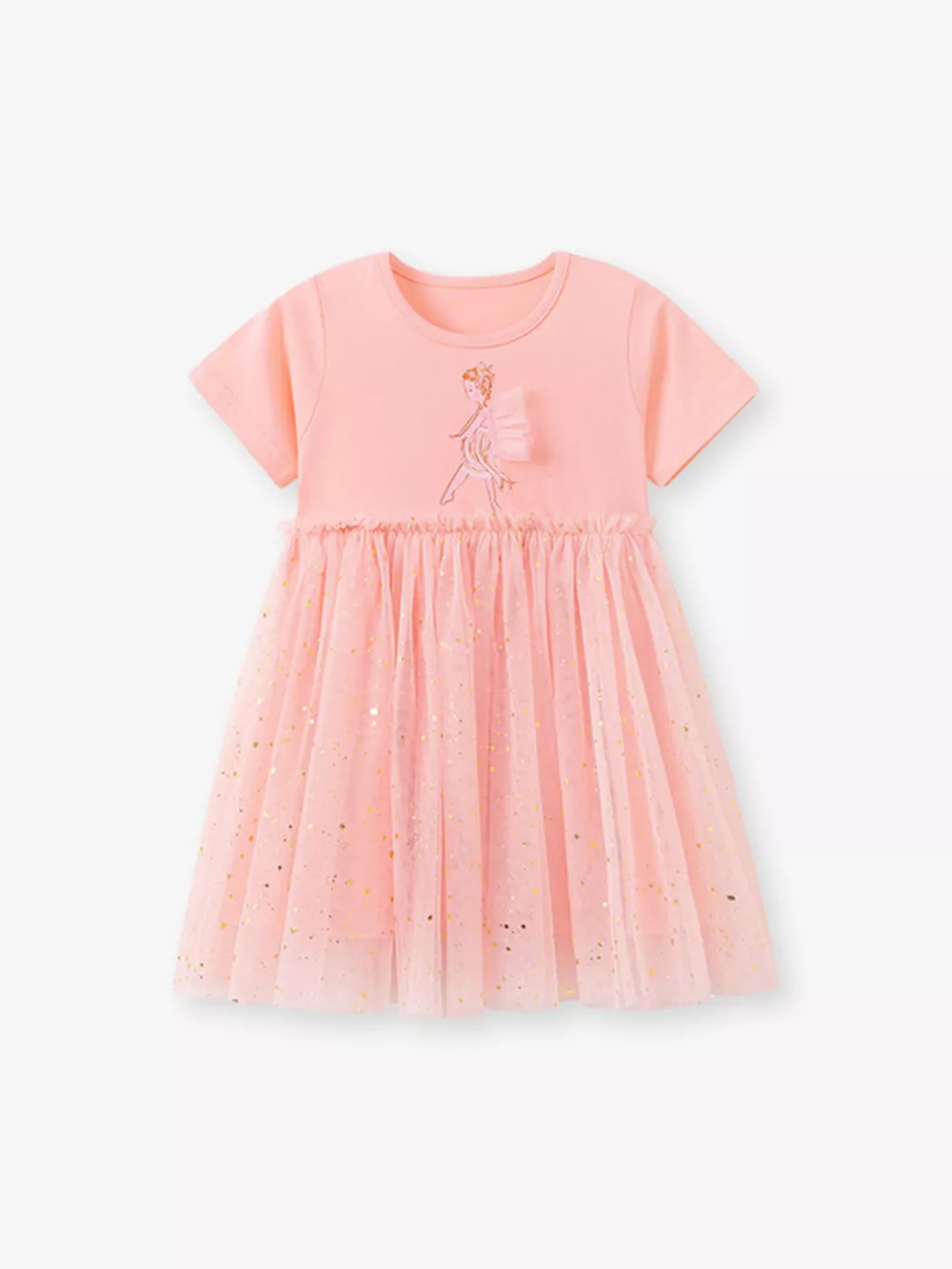 Children's Ballerina Short Sleeve Tulle Dress, image 4