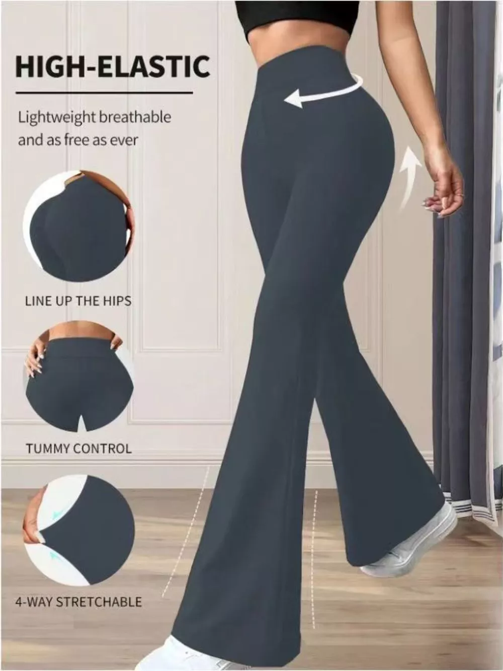 High Waist Flare Pants, image 11