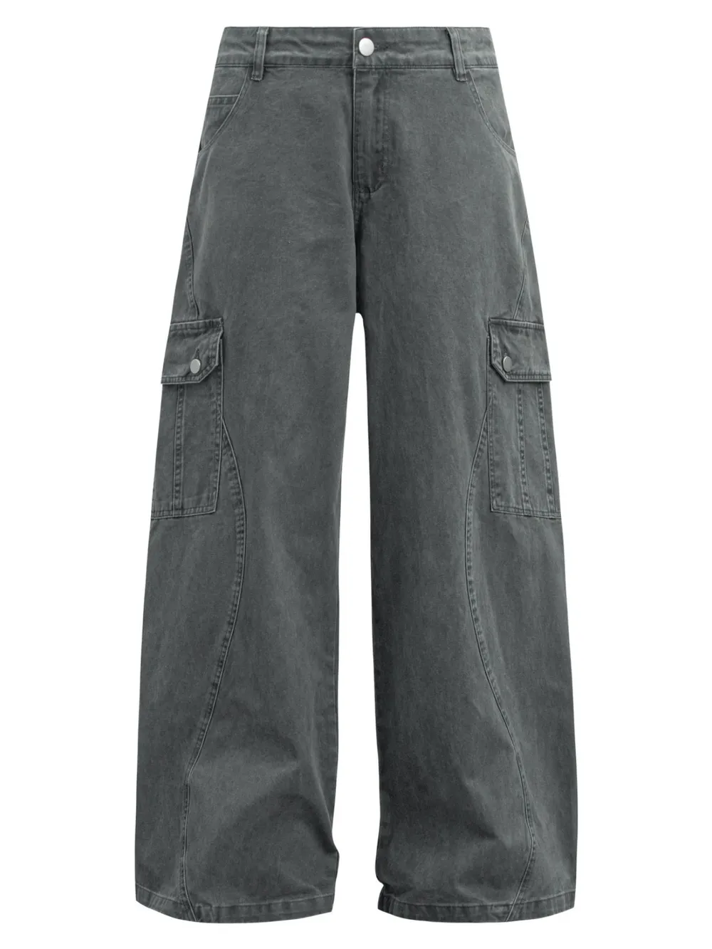 Men's Wide Leg Cargo Pants, image 2