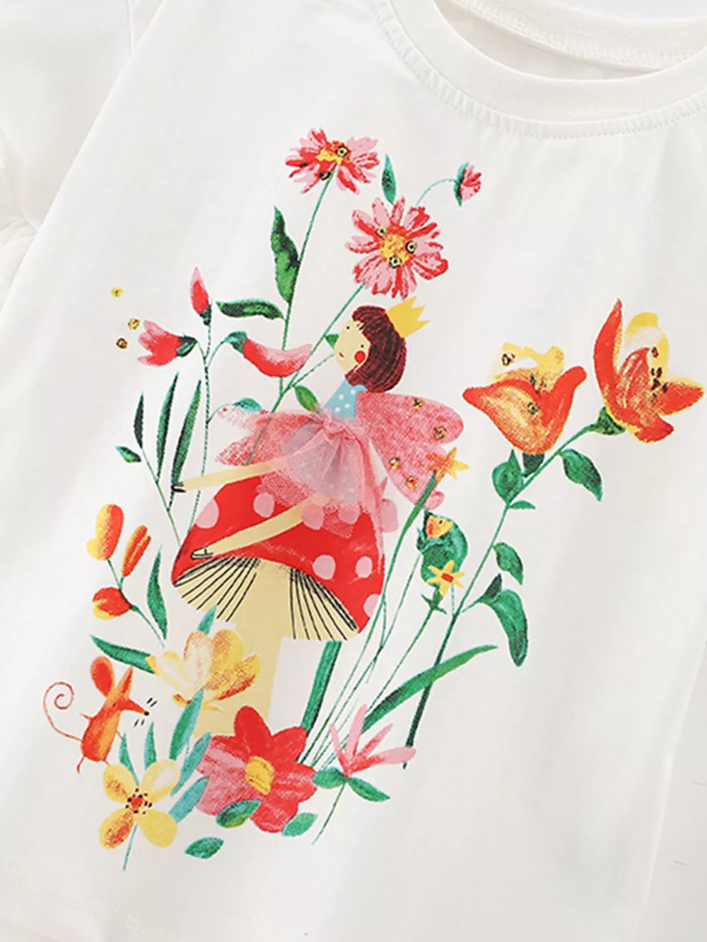 Children's Floral Fairy Short Sleeve T-Shirt, image 3