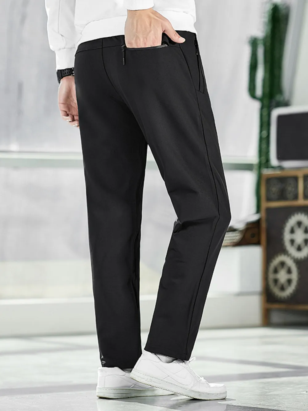 Men's Plus Size Lightweight Wide Leg Pants, image 4