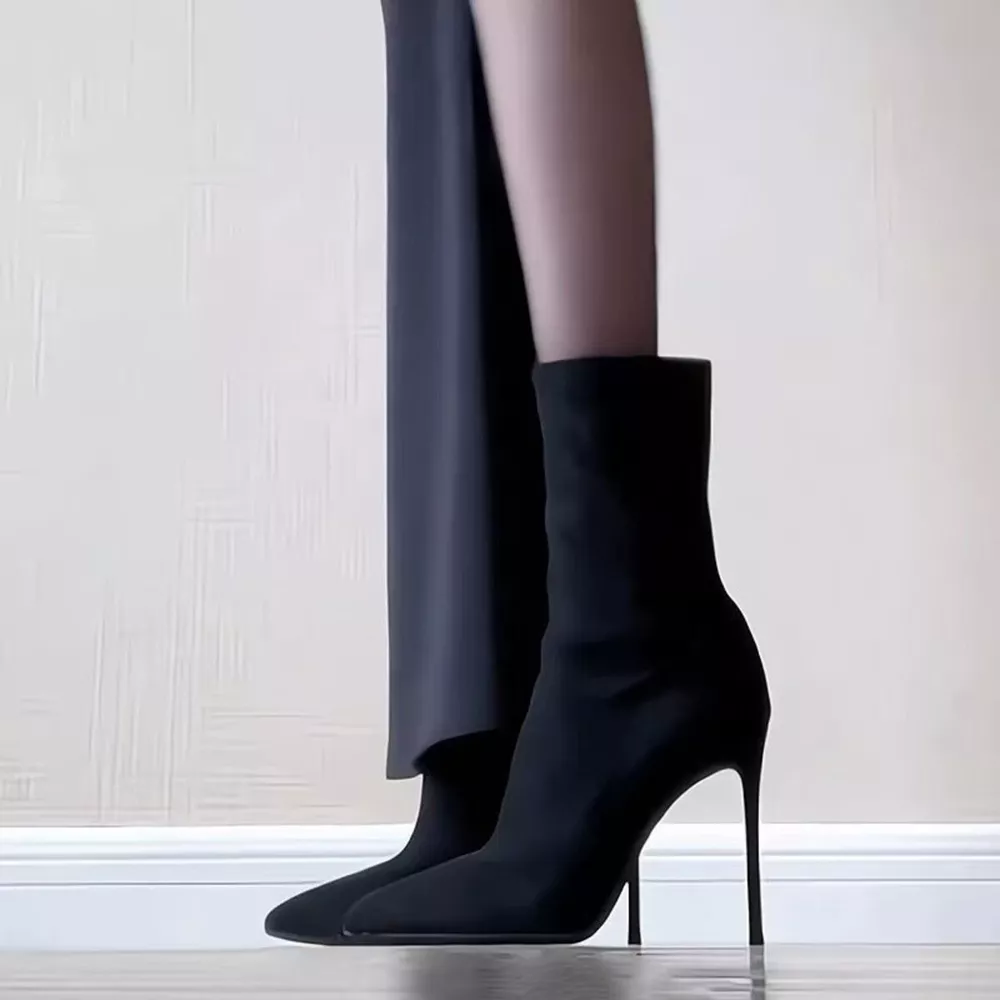 Point Toe Stiletto Boots, image 8