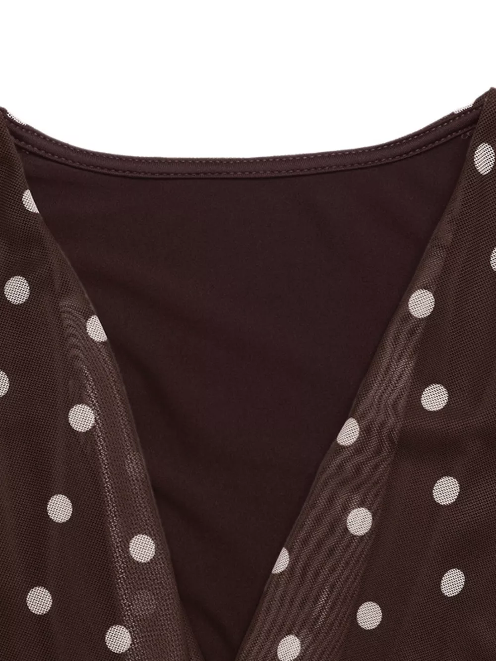 Polka Dot Cowl Neck Bodysuit, image 8