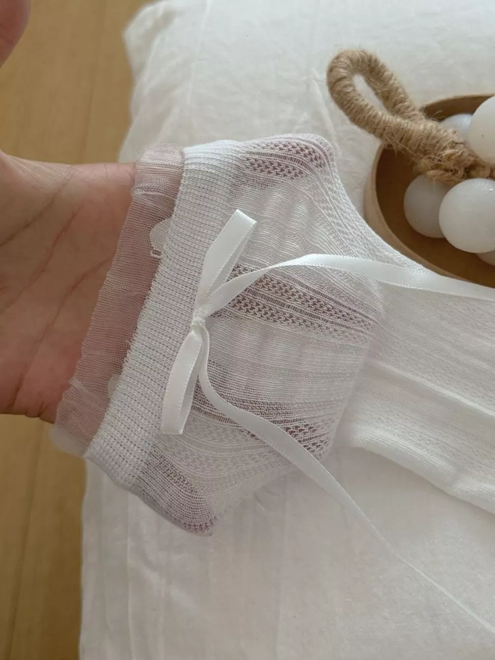 Ribbon Bow Detail Socks, image 8