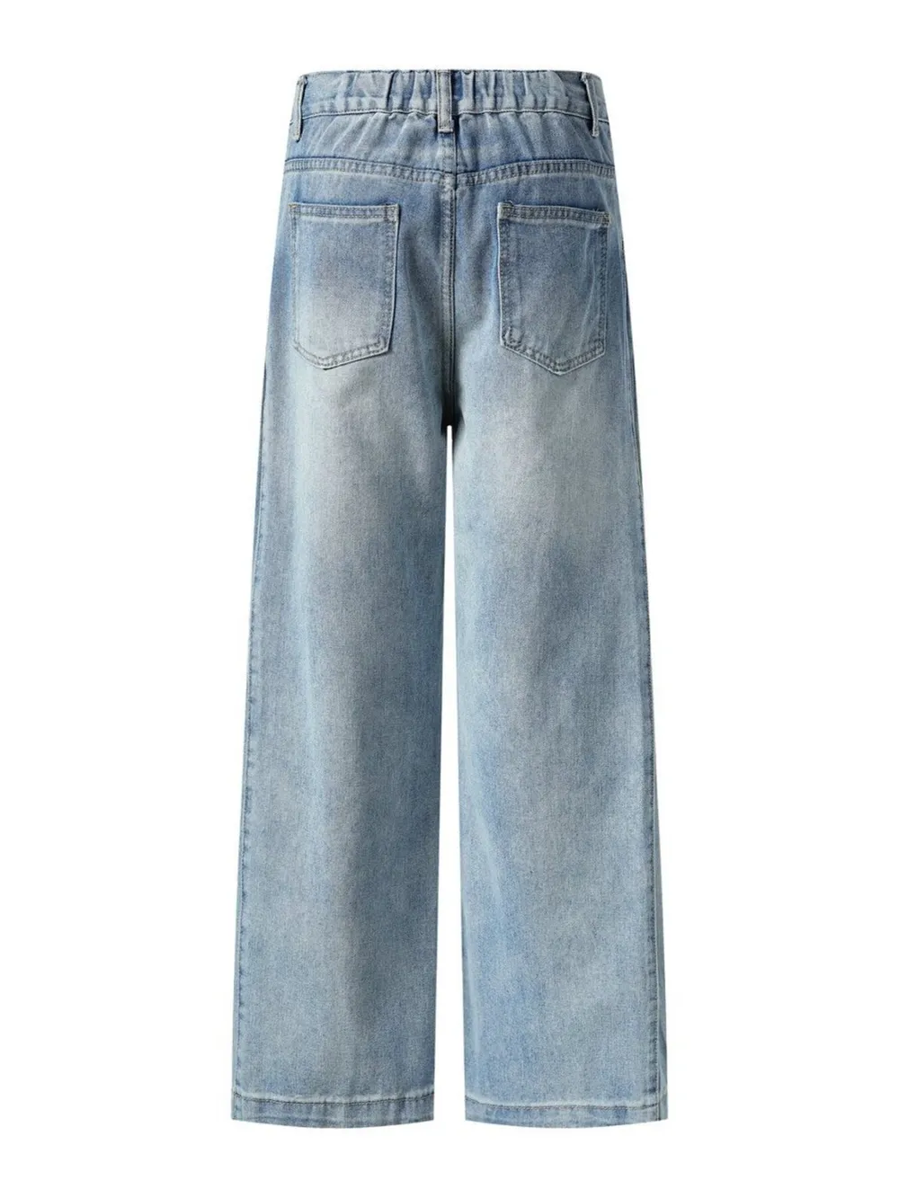 Men's High-Waist Wide Leg Relaxed Fit Jeans, image 2