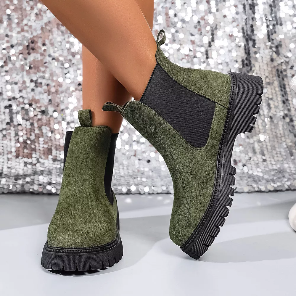 Elastic Side Panels Ankle Boots, image 10