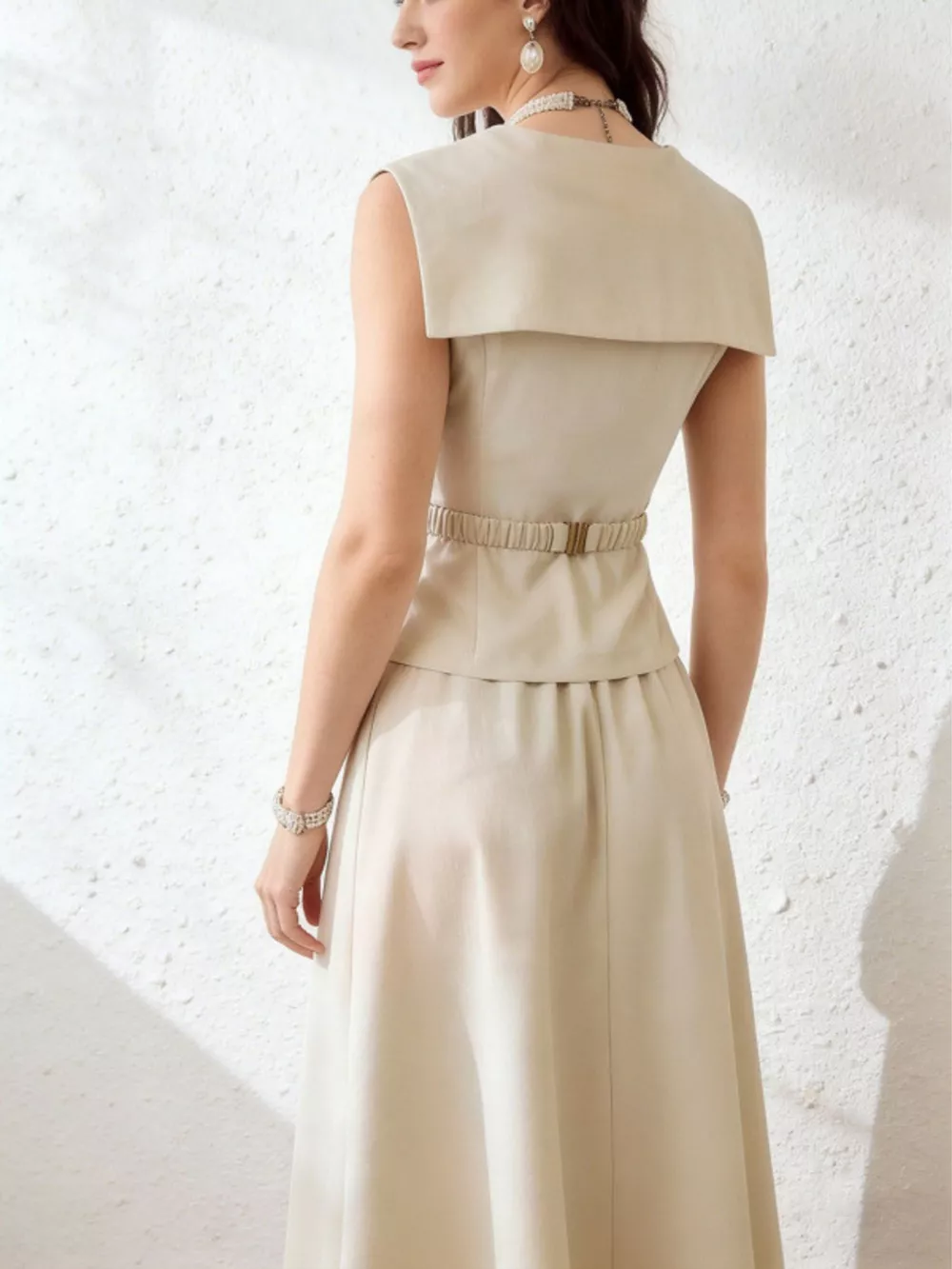 Sleeveless Top and Midi Skirt Set, image 5