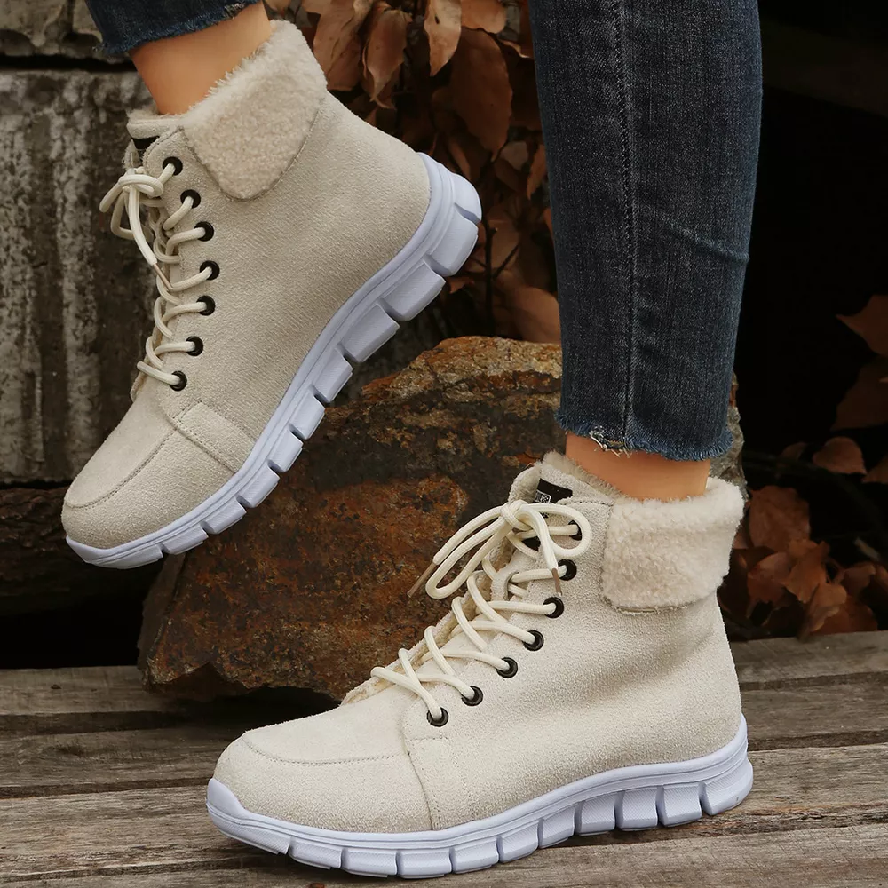 Lace Up Round Toe Boots, image 8