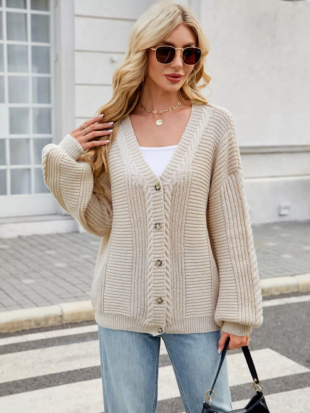 Button Up Long Sleeve Cardigan, image 15
