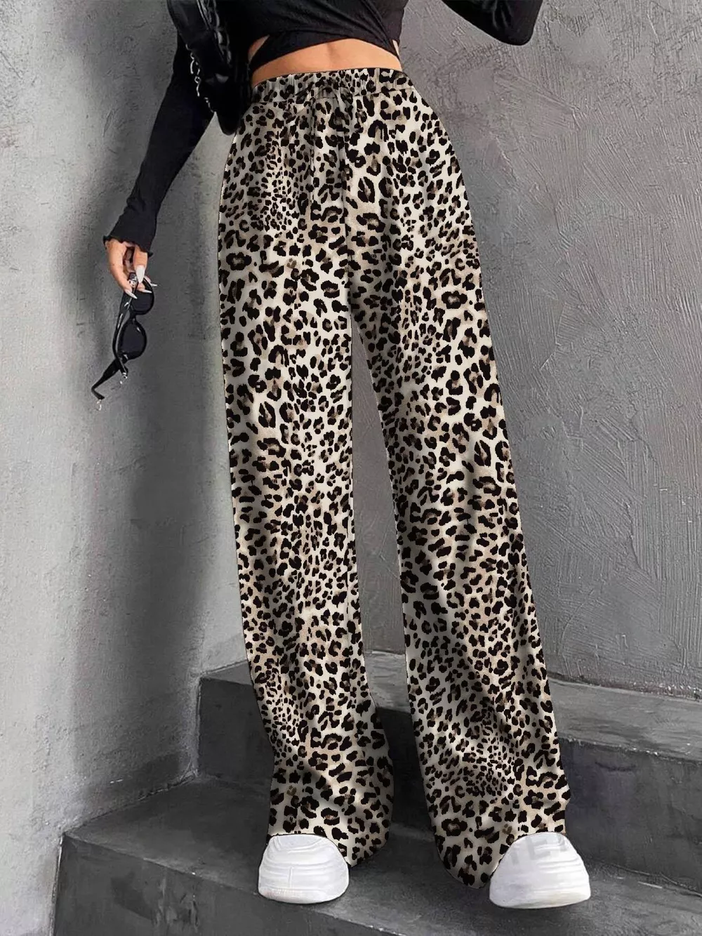Drawstring Wide Leg Pants, image 12