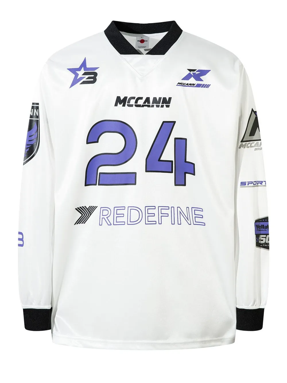 Men's Hockey Jersey Long Sleeve T-Shirt, image 2