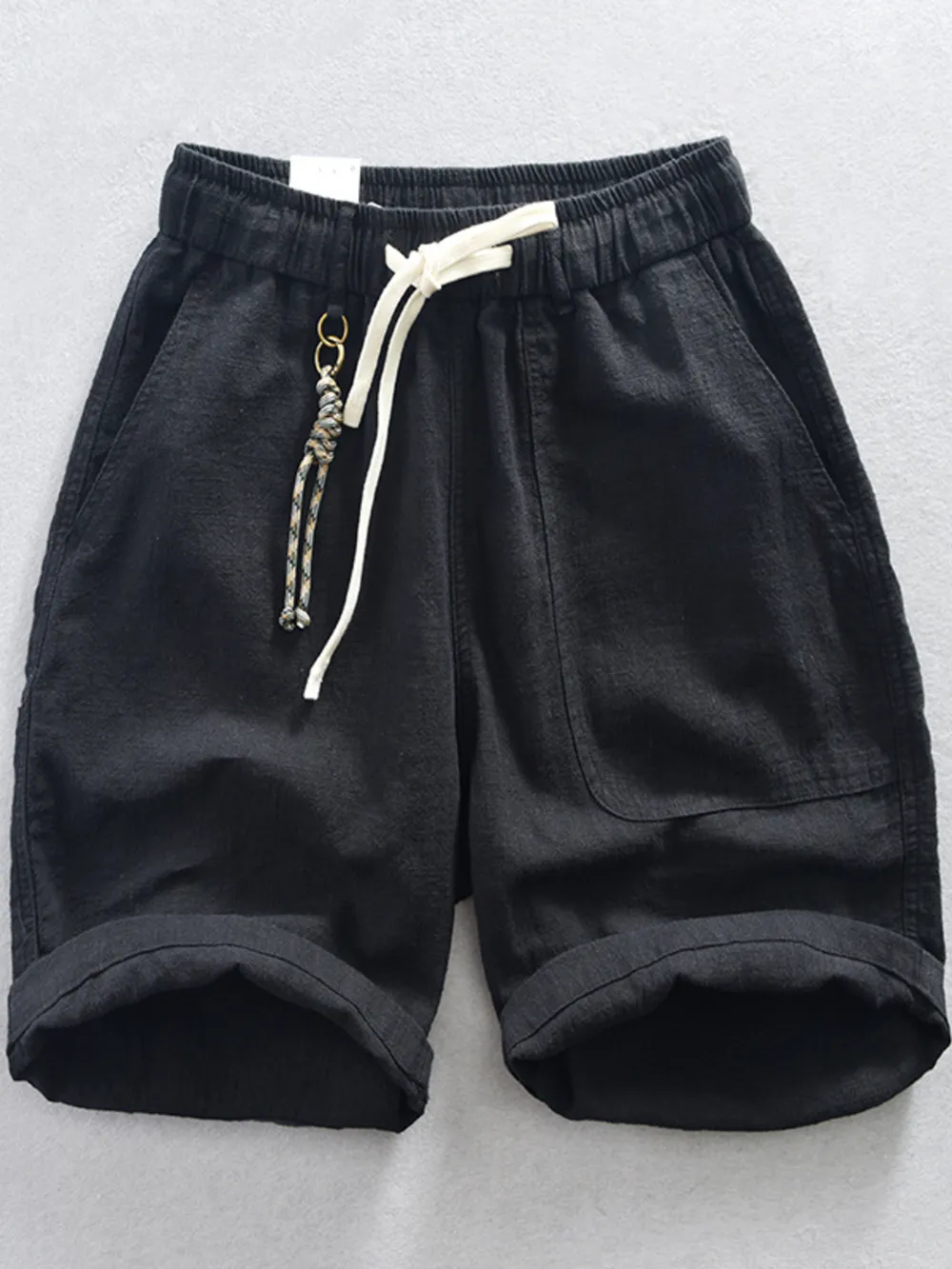 Men's Plus Size Drawstring Casual Shorts, image 3