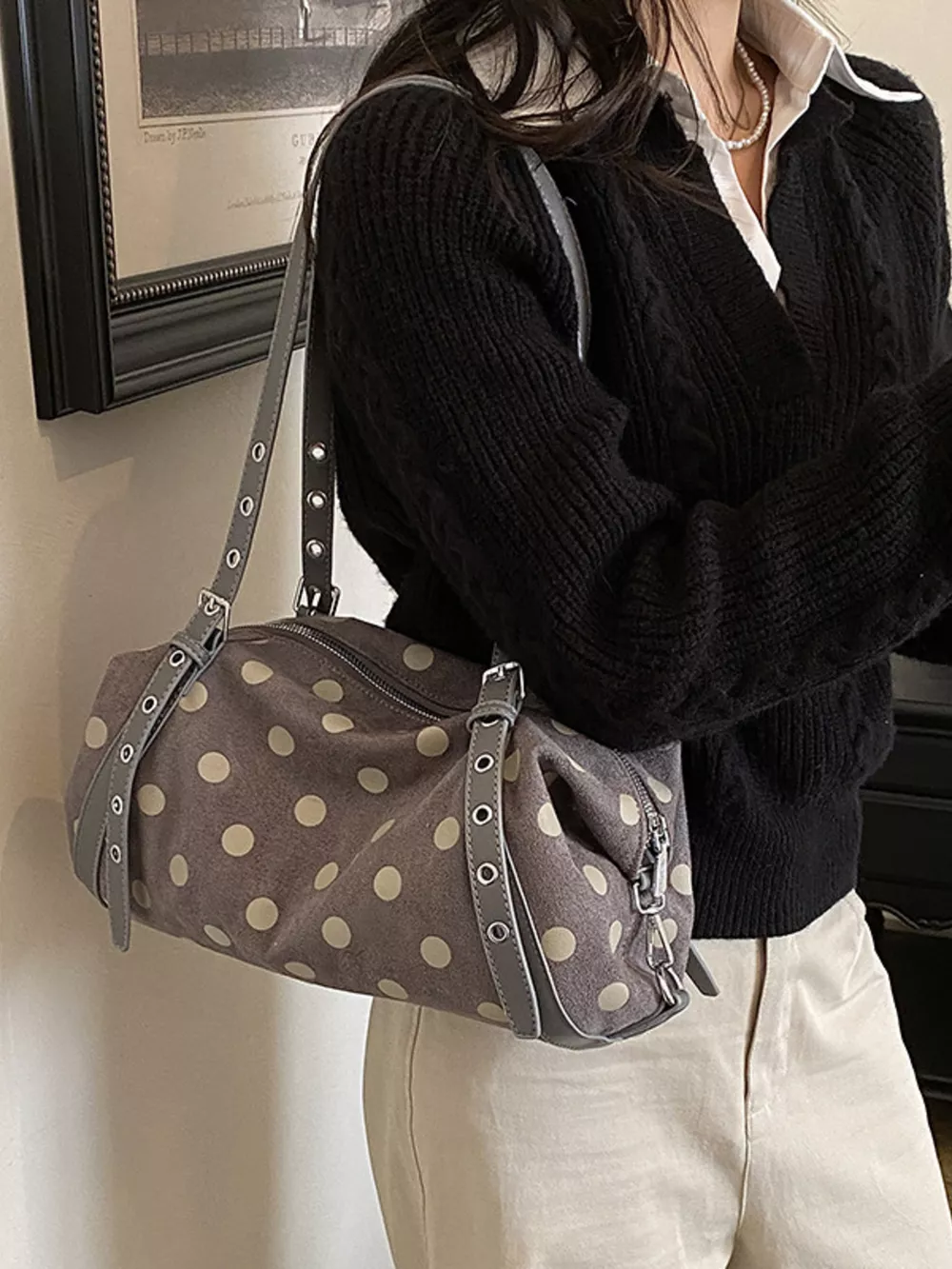 Polka Dot Shoulder Bag, image 13