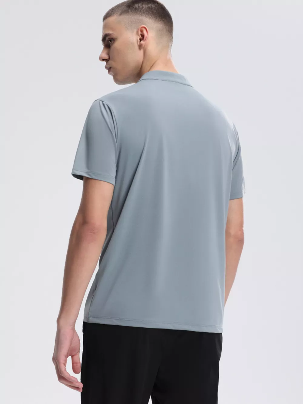 Men's Quarter Zip Short Sleeve Active T-Shirt, image 10
