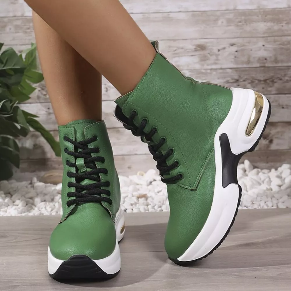 Lace Up Platform Ankle Boots, image 9