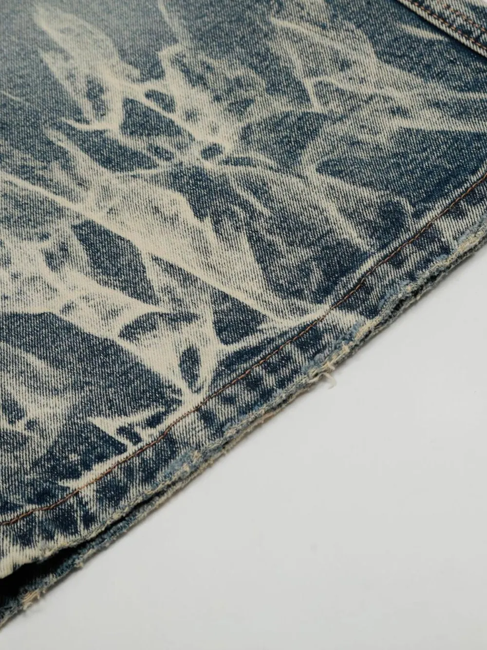 Men's Acid Wash Denim Shorts, image 7