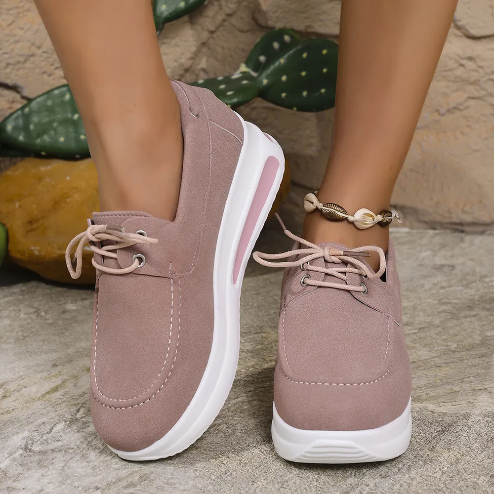 Round Toe Platform Sneakers, image 11