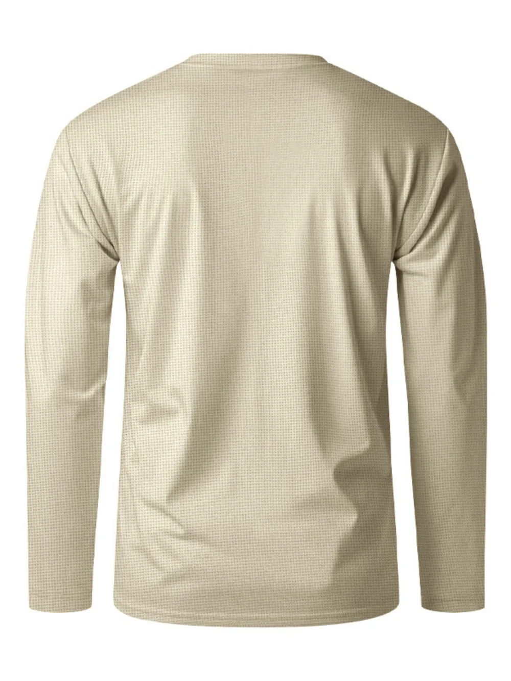 Men's Full Size Button Detail Long Sleeve T-Shirt Plus Size, image 10