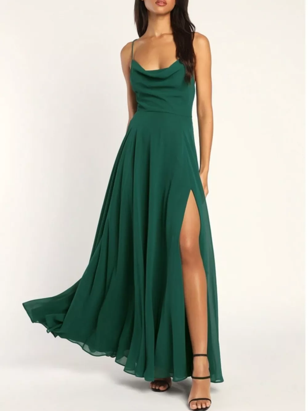 Slit Cowl Neck Maxi Dress, image 15