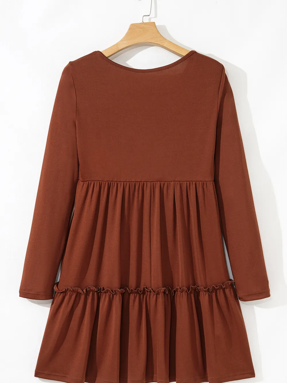Frill Tiered Long Sleeve Mini Dress, image 8