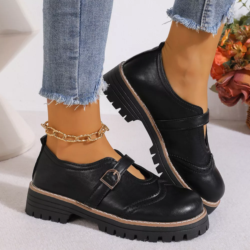 Round Toe Platform Loafers, image 8