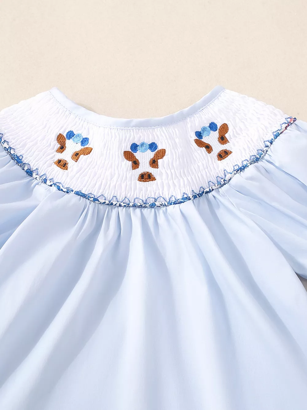 Children's Smocked Floral Blouse and Shorts Set, image 2