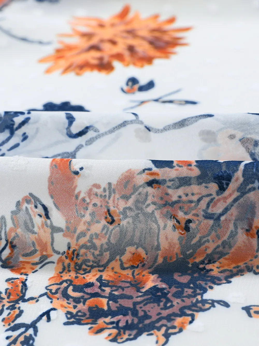 Floral Print Open Front Cover Up, image 8