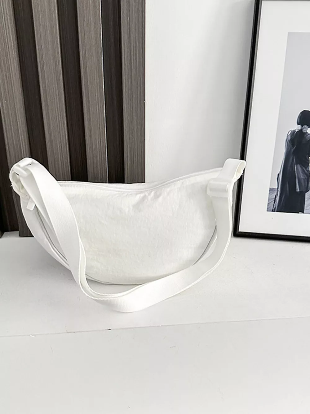 Solid Color Lightweight Crossbody Bag, image 2