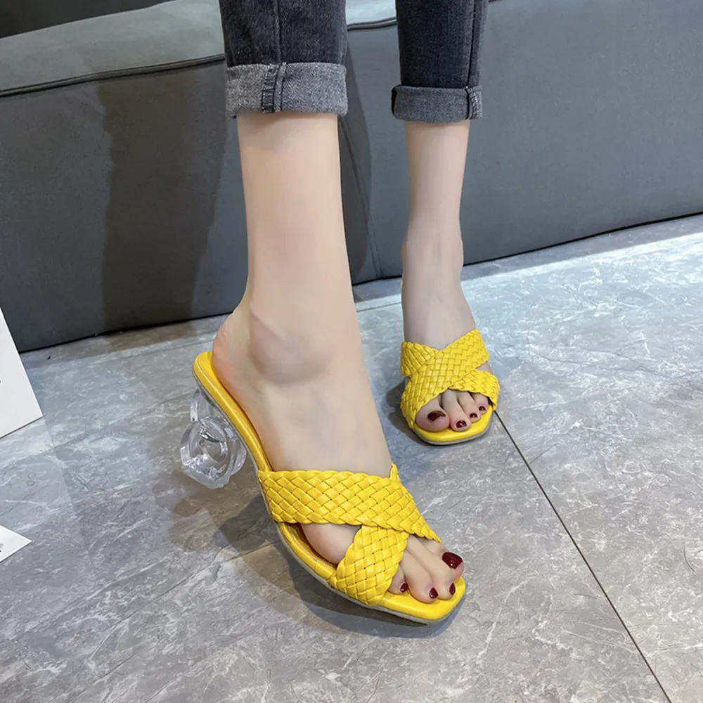 Crisscross Block Heel Sandals, image 10