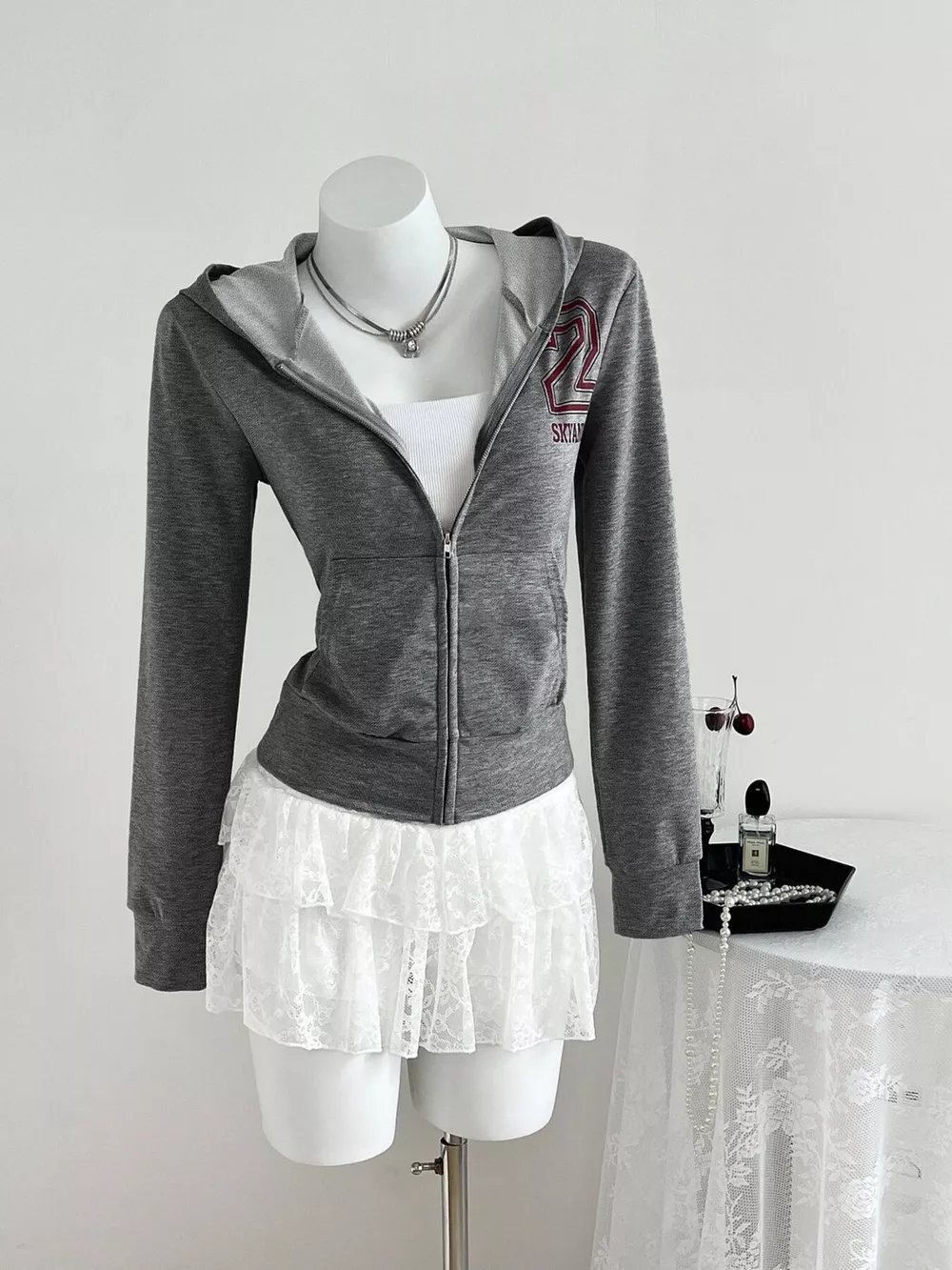Slim-Fit Zip-Up Hoodie