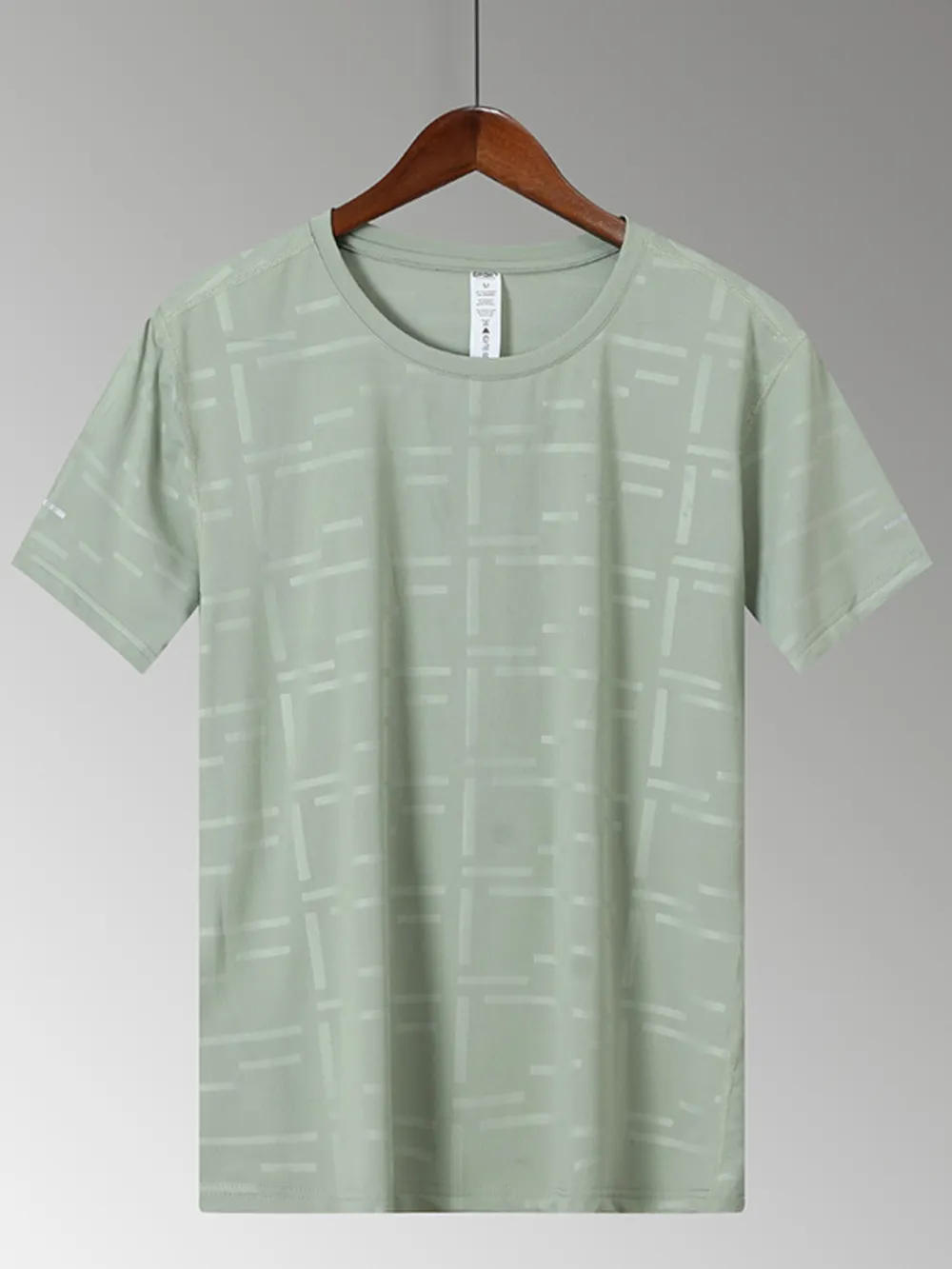 Men's Plus Size Round Neck Short Sleeve T-Shirt, image 4