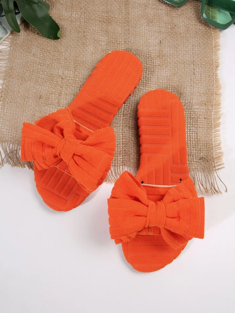 Bow Knot Open Toe Slippers, image 13