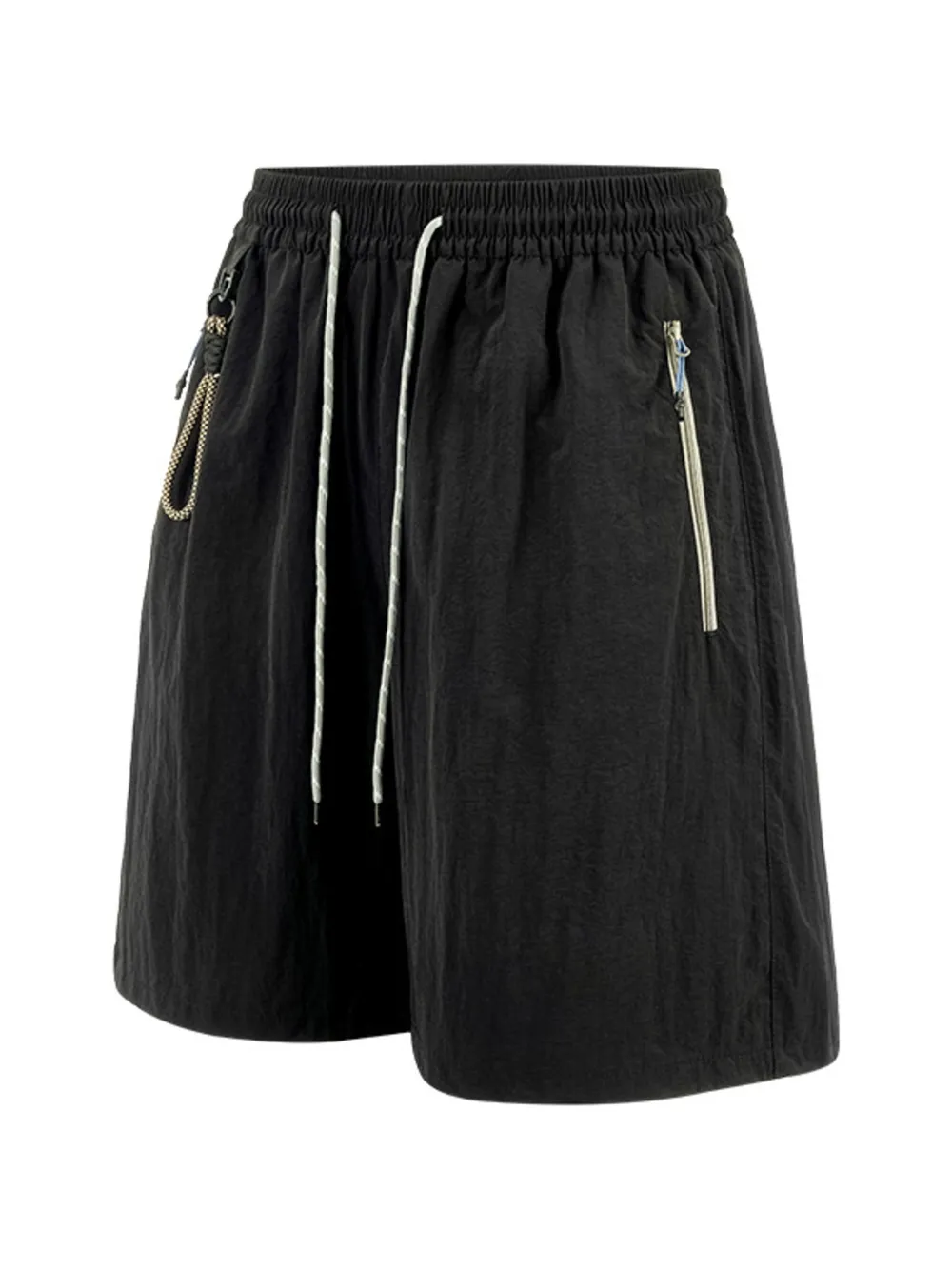 Men's Lightweight Drawstring Shorts with Zipper Pockets, image 9