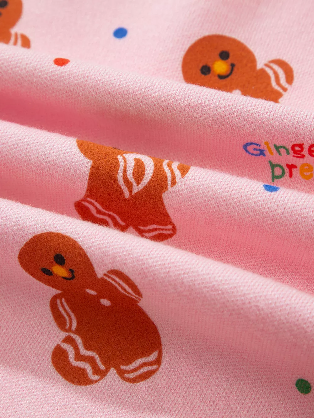 Gingerbread Pattern Long Sleeve Round Neck Sweater, image 9