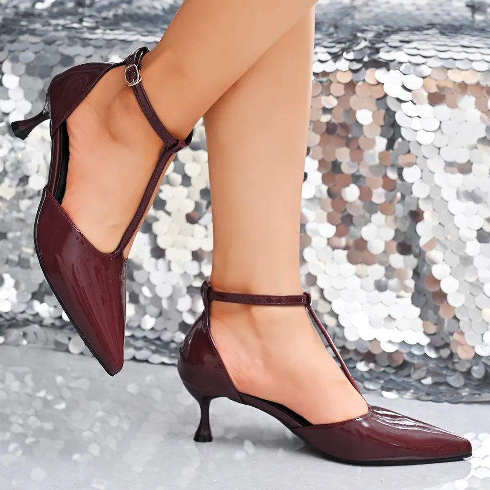 Point Toe Kitten Heels Sandals, image 7