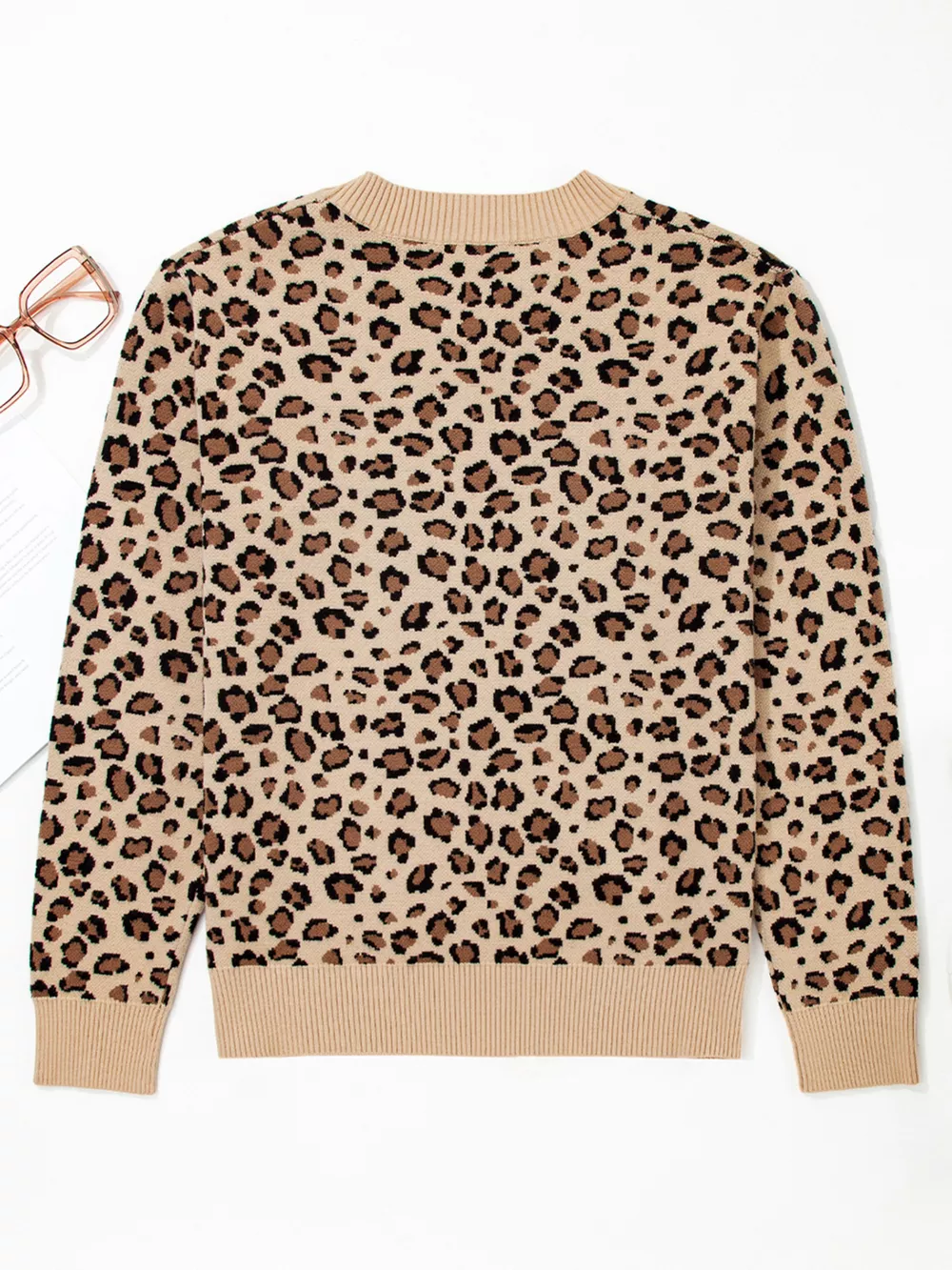 Leopard Long Sleeve Sweater, image 7