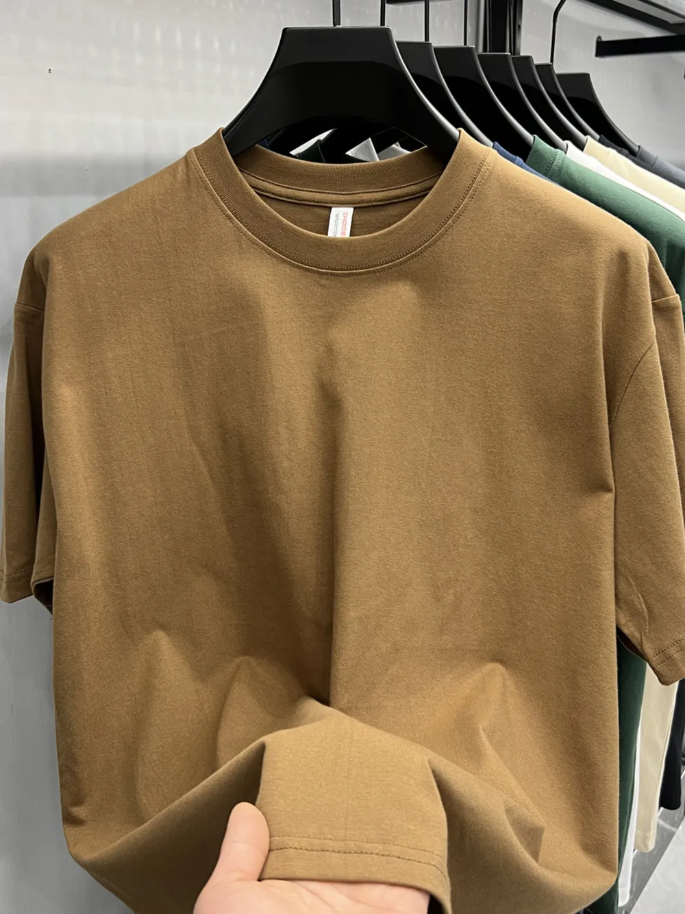 Men's Plus Size Round Neck Short Sleeve T-Shirt, image 10