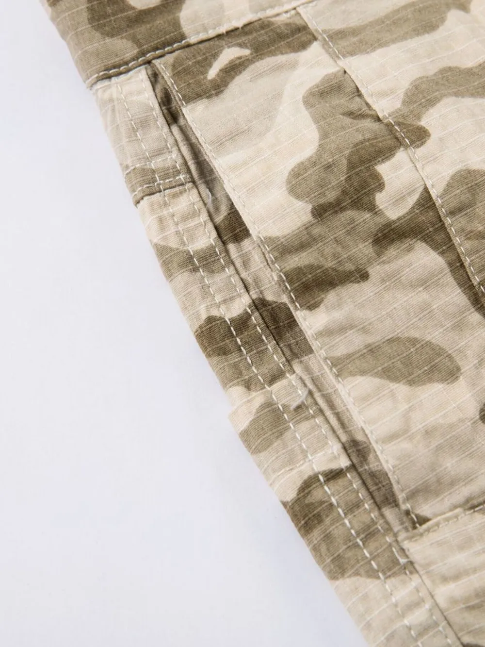 Men's Wide Leg Camo Print Cargo Pants, image 13