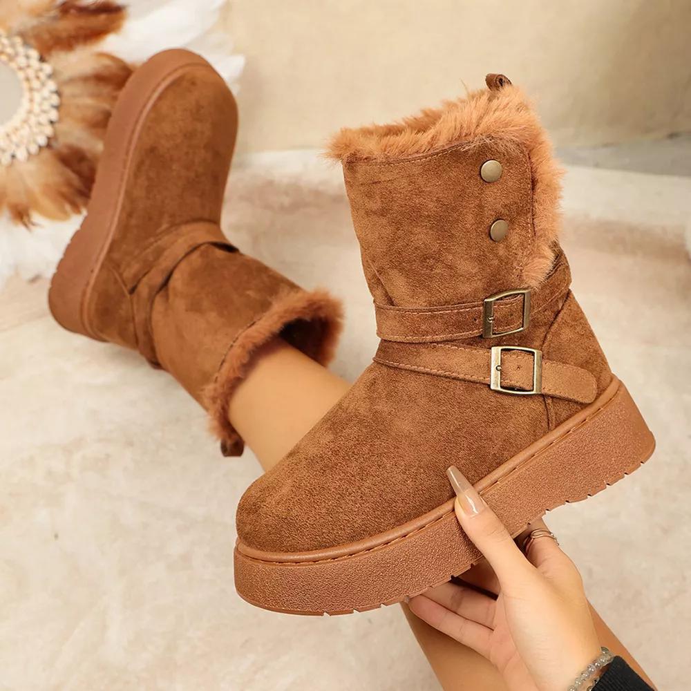Round Toe Platform Boots, image 5