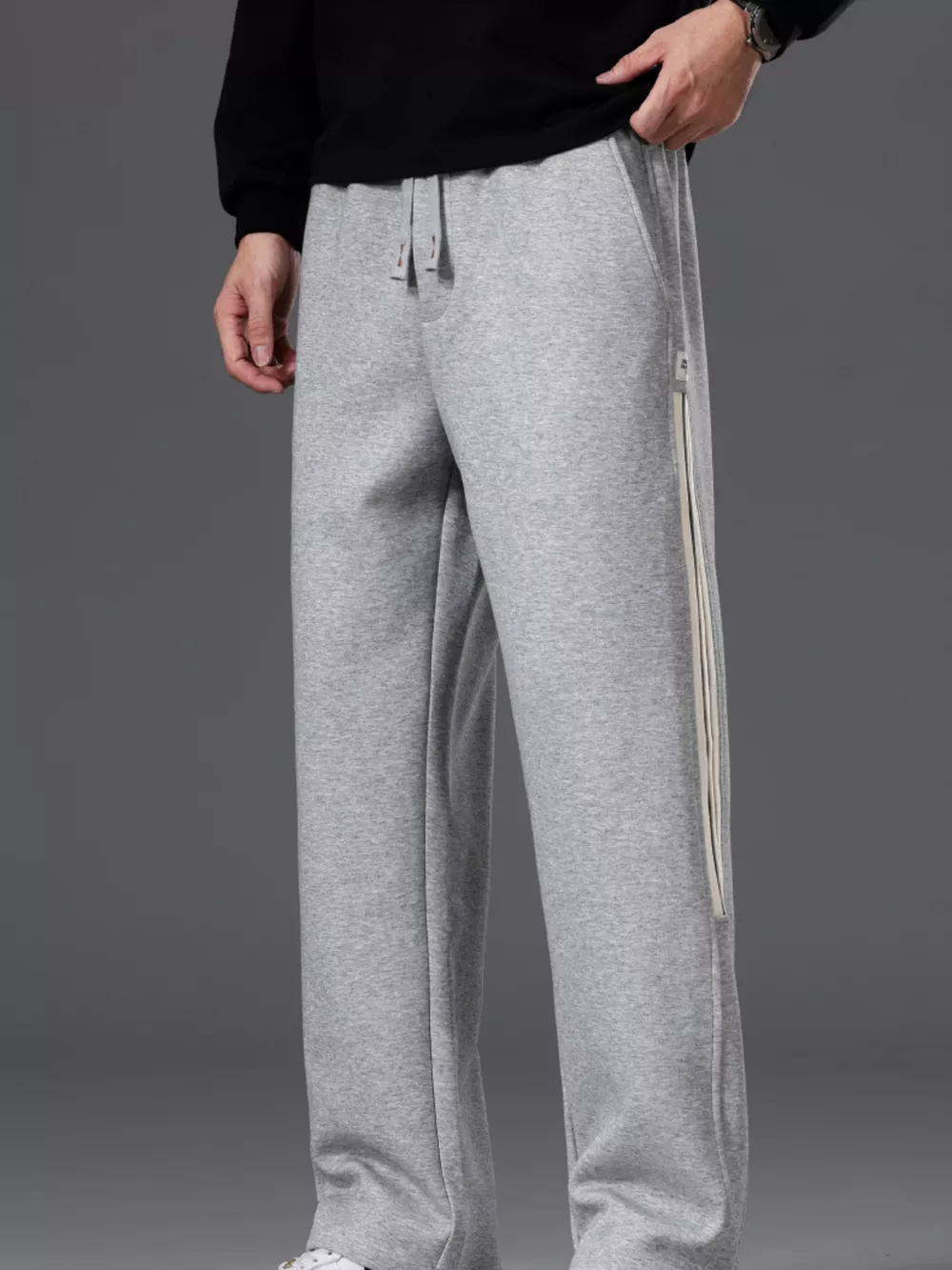 Men's Casual Striped Wide Leg Pants, image 7