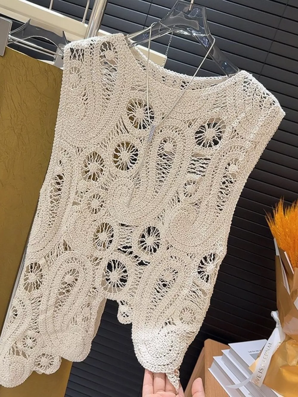 Crochet Sleeveless Tank and Skirt Set, image 7