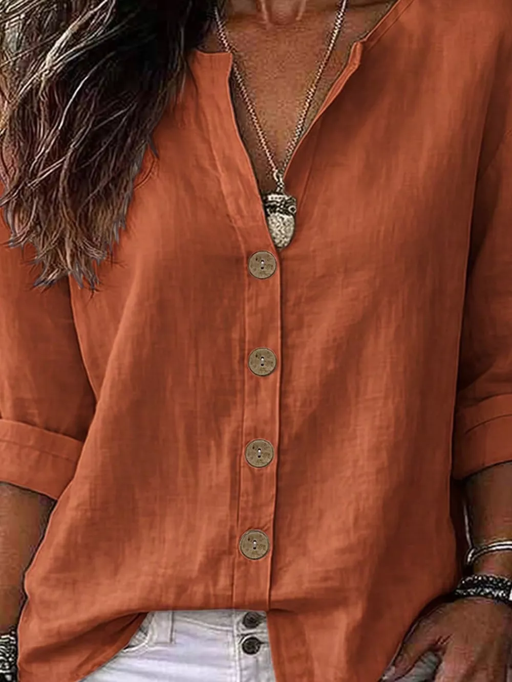 Button Up Long Sleeve Shirt, image 4