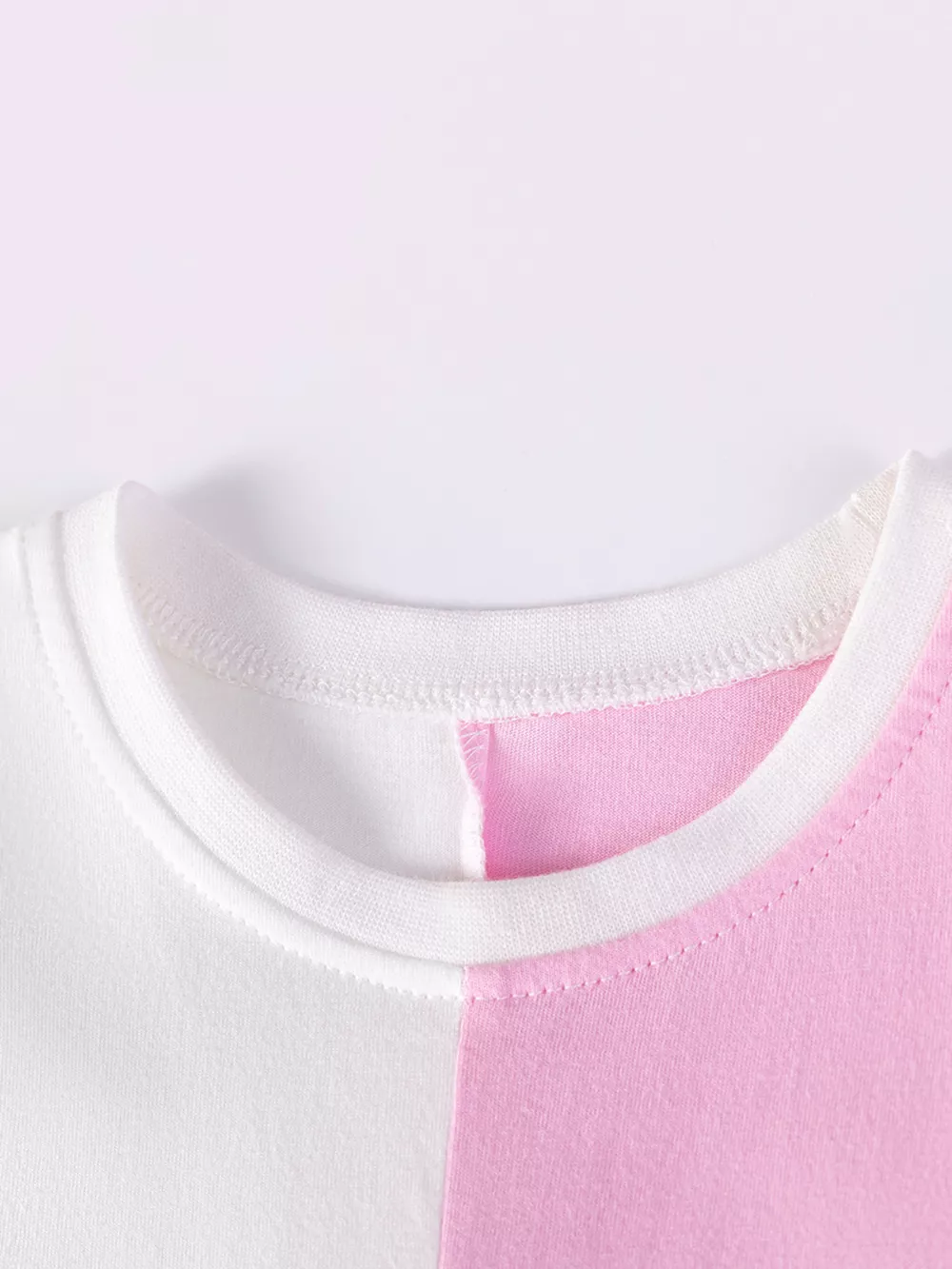 Children's Unicorn Color Block Ruffle Sleeve Dress, image 4