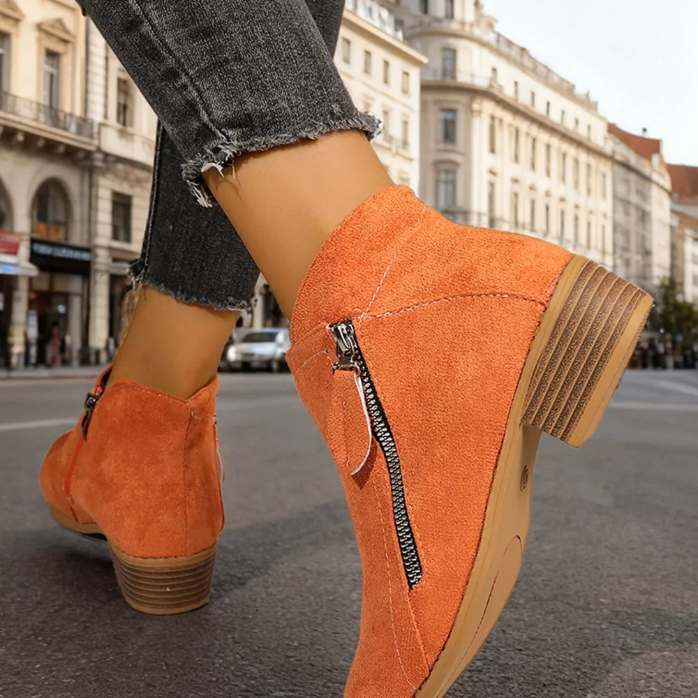 Point Toe Block Heels Boots, image 16
